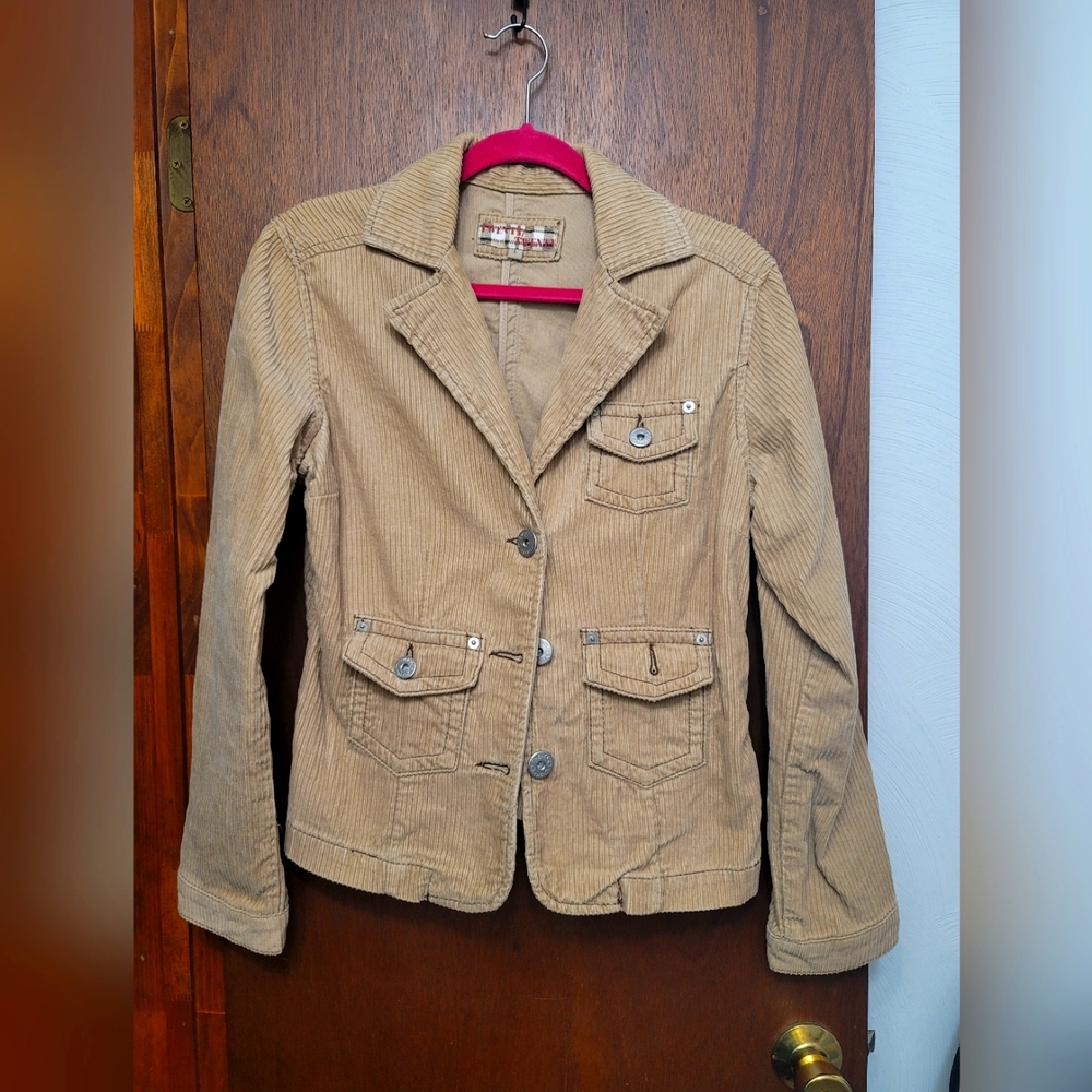 NWOT.  Twenty Twenty tan corduroy jacket.  Size L.  (194)
